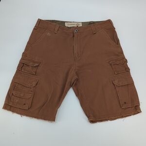 Lucc Khaki Brown Cargo Shorts